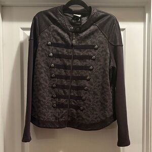 Harley-Davidson Black and Gray Bomber Jacket